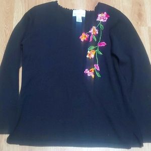 Susana Graver Embroidered Sweater.